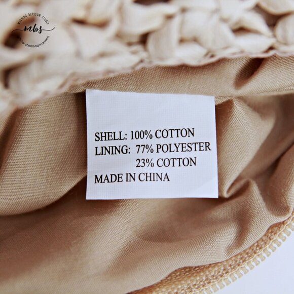 NWT Talbots Straw Shoulder Bag Beige - Picture 14 of 14